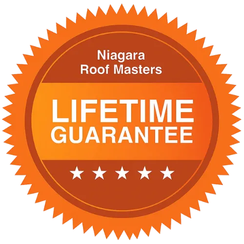 Niagara Roof Masters Lifetime Guarantee Badge